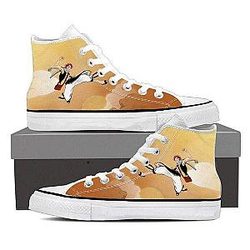 Fairy Tail Shoes - Brown  Magnolia Customized   Natsu Shoes IPW