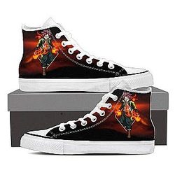Fairy Tail Shoes - Natsu Black Magnolia Customized    Shoes IPW