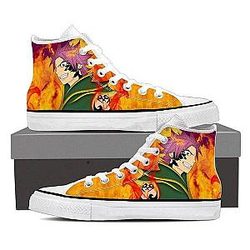 Fairy Tail Shoes - Natsu Dragneel Pirate Magnolia Customized   Sneaker Shoes IPW
