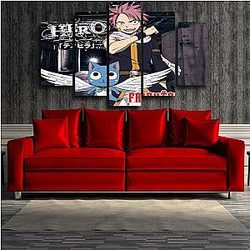 Fairy Tail Wall Arts - Canvas   Natsu &amp; Happy Black IPW