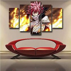 Fairy Tail Wall Arts - Pink Haired Natsu Canvas IPW