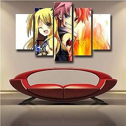 Fairy Tail Wall Arts - Canvas   Natsu And Lucy Smiling IPW