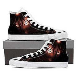Fairy Tail Shoes - Dark Brown Natsu Magnolia Customized   Sneaker Shoes IPW