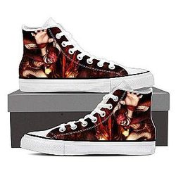 Fairy Tail Shoes - Dragon Fire Magnolia Customized  Natsu  Sneaker Shoes IPW