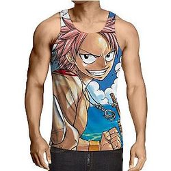 Fairy Tail Tank Tops - Natsu Beech Smiling FairyTail   Tank Top IPW