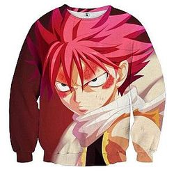 Fairy Tail Sweatshirts - Red Natsu Sweatshirt IPW
