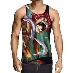 Fairy Tail Tank Tops - Fire Dragon Natsu    Tank Top IPW