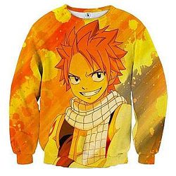 Fairy Tail Sweatshirts - Natsu Smilling  Sweatshirt IPW
