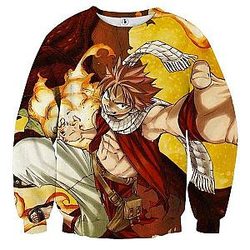 Fairy Tail Sweatshirts - Natsu Fire  Sweatshirt IPW