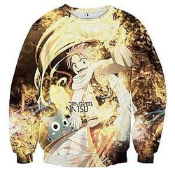 Fairy Tail Sweatshirts - Natsu Happy Cool  Sweatshirt IPW