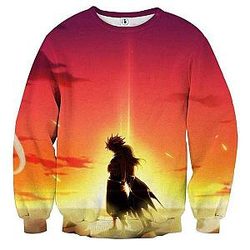 Fairy Tail Sweatshirts - Natsu Lucy Shadowed  Sweatshirt IPW