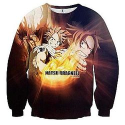 Fairy Tail Sweatshirts - Natsu Dragneel Face  Sweatshirt IPW