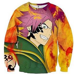 Fairy Tail Sweatshirts - Natsu Dragneel Fire  Sweatshirt IPW