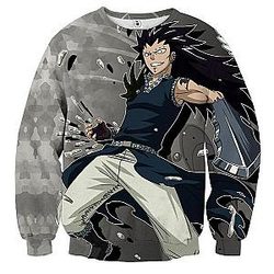 Fairy Tail Sweatshirts - Gajeel Iron Dragon  Sweatshirt IPW