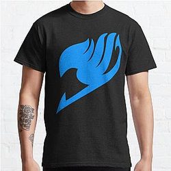 Fairy Tail T-Shirts - Fairy Tail Logo (blue) Classic T-Shirt RB0607