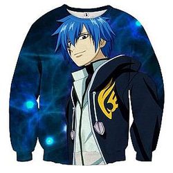 Fairy Tail Sweatshirts - Jellel Blue  Sweatshirt IPW
