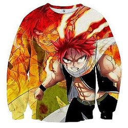 Fairy Tail Sweatshirts - Fired Up Dragneel  Sweatshirt IPW