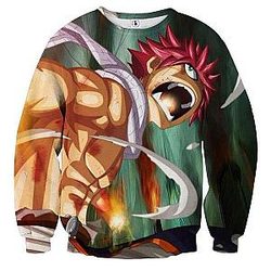 Fairy Tail Sweatshirts - Dragon Roar Natsu  Sweatshirt IPW