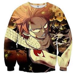 Fairy Tail Sweatshirts - Fight Natsu  Sweatshirt IPW
