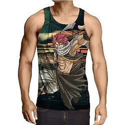 Fairy Tail Tank Tops - Natsu Merlin Son Of Dragon Tank Top IPW