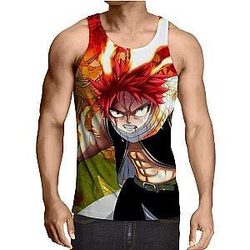Fairy Tail Tank Tops - Angry face Natsu  Tank Top IPW
