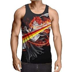 Fairy Tail Tank Tops - Natsu Fire Spectrum Tank Top IPW