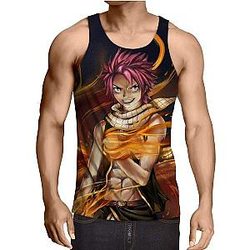 Fairy Tail Tank Tops - Natsu Dragnell Fire Natsu Tank Top IPW