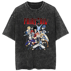 Fairy Gang PTTT1005 Washed  Fairy Tail T-Shirts