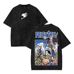 Vintage Acid Wash PTTT710  Fairy Tail T-Shirts