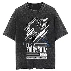 Vintage Washed PTTT710  Fairy Tail T-Shirts