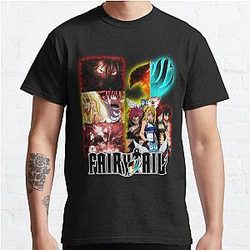 Fairy Tail T-Shirts - Natsu, Erza, Gray Lucy Classic T-Shirt RB0607