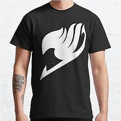 Fairy Tail T-Shirts - Fairy Tail Logo (white) Classic T-Shirt RB0607