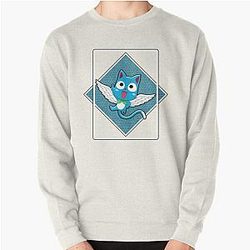 Fairy Tail Sweatshirts - Happy In The Blue Box Pullover Sweatshirt RB0607