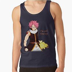 Fairy Tail Tank Tops - Natsu Fired Up Tank Top RB0607