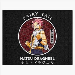 Fairy Tail Puzzles - Natsu Dragneel Ii In The Red Circle Jigsaw Puzzle RB0607