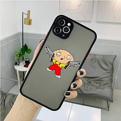 Family Guy Cases - Stewie Griffin Guns Black iPhone Classic Case