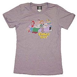 Family Guy T-Shirts - Family Guy Couch Group Juniors T-Shirt ST0508
