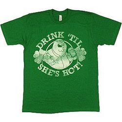 Family Guy T-Shirts - Family Guy Peter Drink Hot Vintage T Shirt Sheer ST0508
