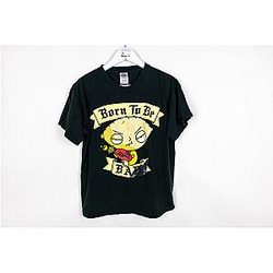 Family Guy T-Shirts - Vintage Family Guy Stewie Griffin Born T-shirt ET0508