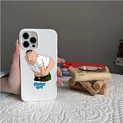 Family Guy Cases - Angry Peter Griffin Midđle Finger White iPhone Classic Case