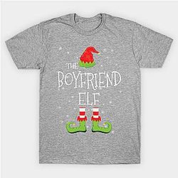 BOYFRIEND Elf Family Matching Christmas Group Funny Gift Classic T-shirt TP1002