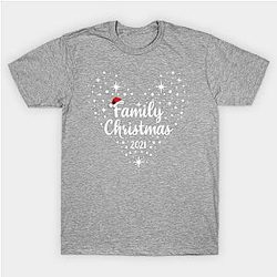 Love My Family Cute Family Christmas 2021 Classic T-shirt TP1002