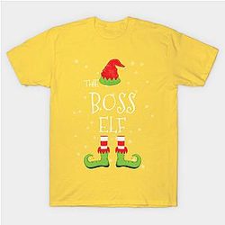 BOSS Elf Family Matching Christmas Group Funny Gift Classic T-shirt TP1002