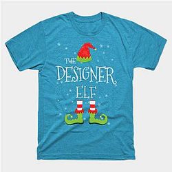 Designer Elf Family Matching Christmas Group Funny Gift Classic T-shirt TP1002