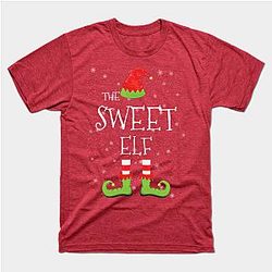 SWEET Elf Family Matching Christmas Group Funny Gift Classic T-shirt TP1002
