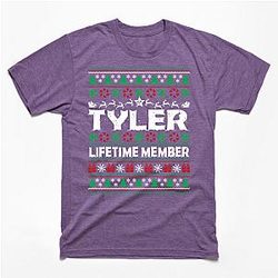 TYLER Lifetime Member Ugly Sweater Christmas First Last Name Classic T-shirt TP1002