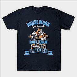 Housework Genealogy Genealogists Family Tree Gift Classic T-shirt TP1002