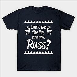 Can't see the line can you Russ? Classic T-shirt TP1002