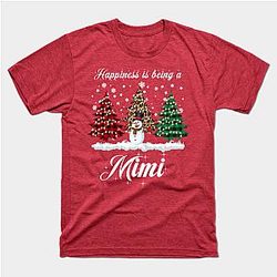 Happiness Is Being A Mimi Matching Family Christmas Pajamas Classic T-shirt TP1002