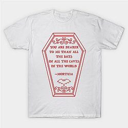 Morticia Quote in Coffin Classic T-shirt TP1002